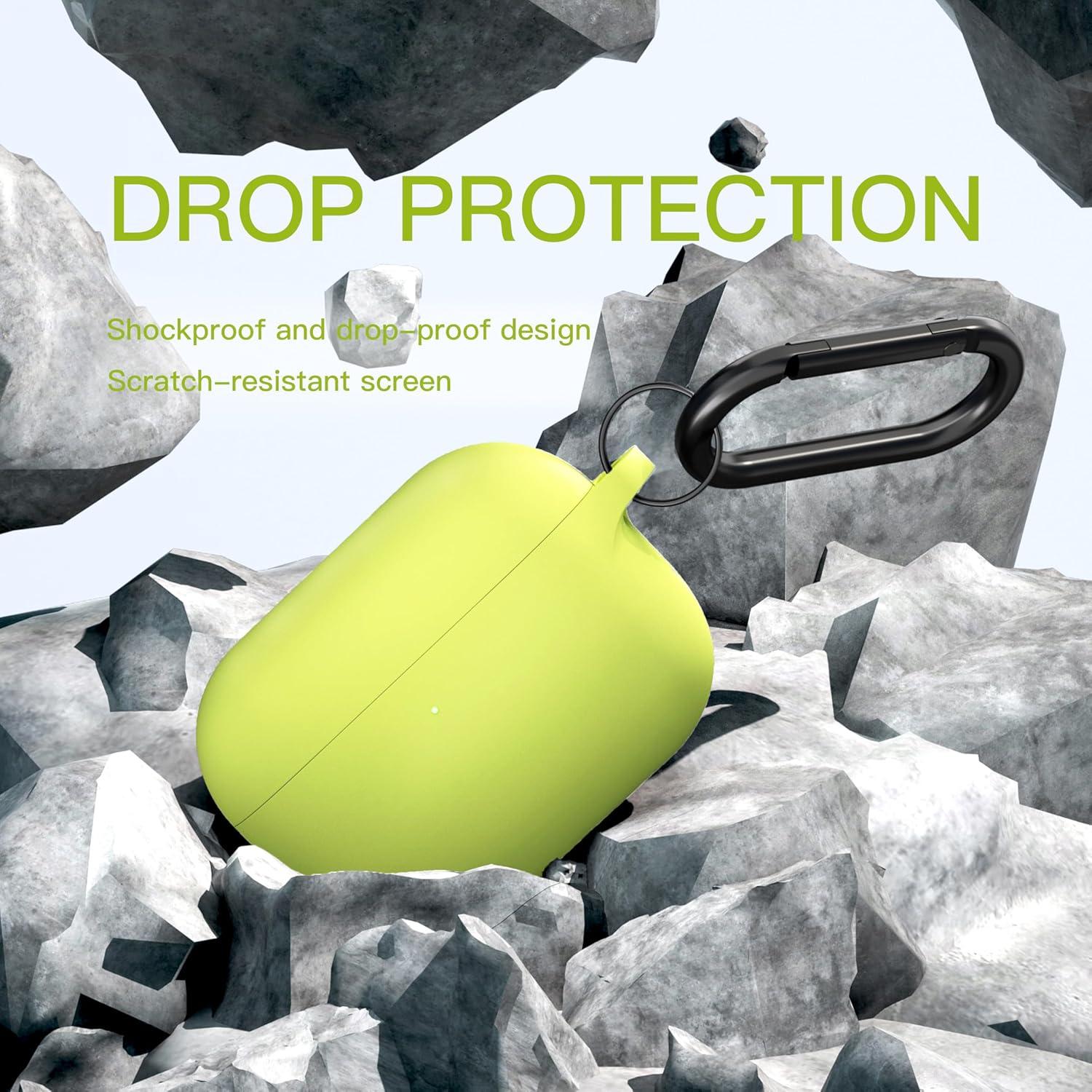 Funda de Silicona Brujula para AirPods Pro 3 2025 Verde Amarillo