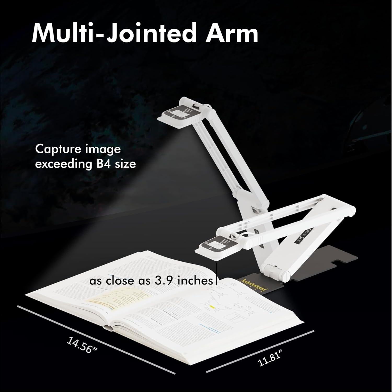 Cámara de Documentos INSWAN INS-Flip 4 4K 13MP Plegable