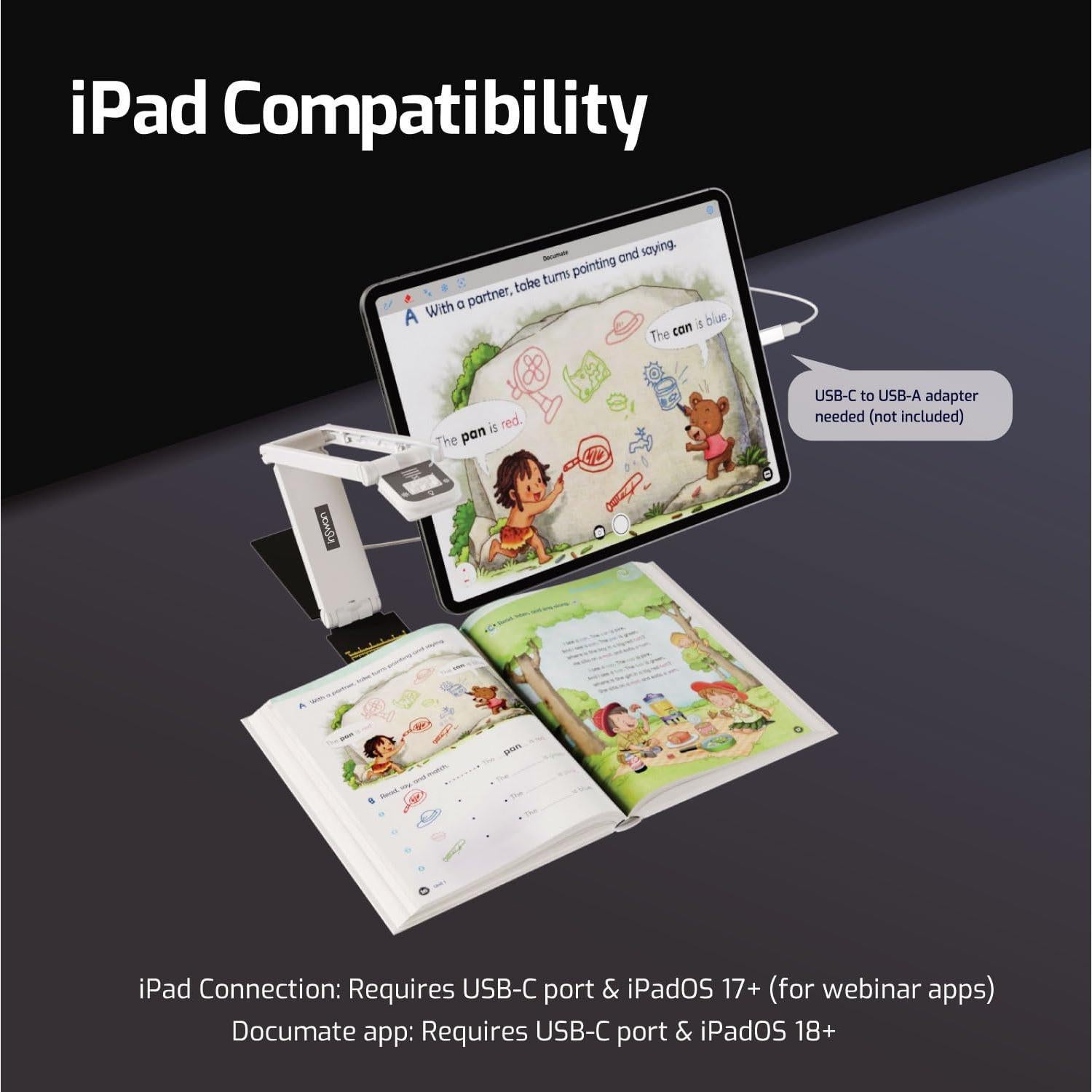 Cámara de Documentos INSWAN INS-Flip 4 4K 13MP Plegable