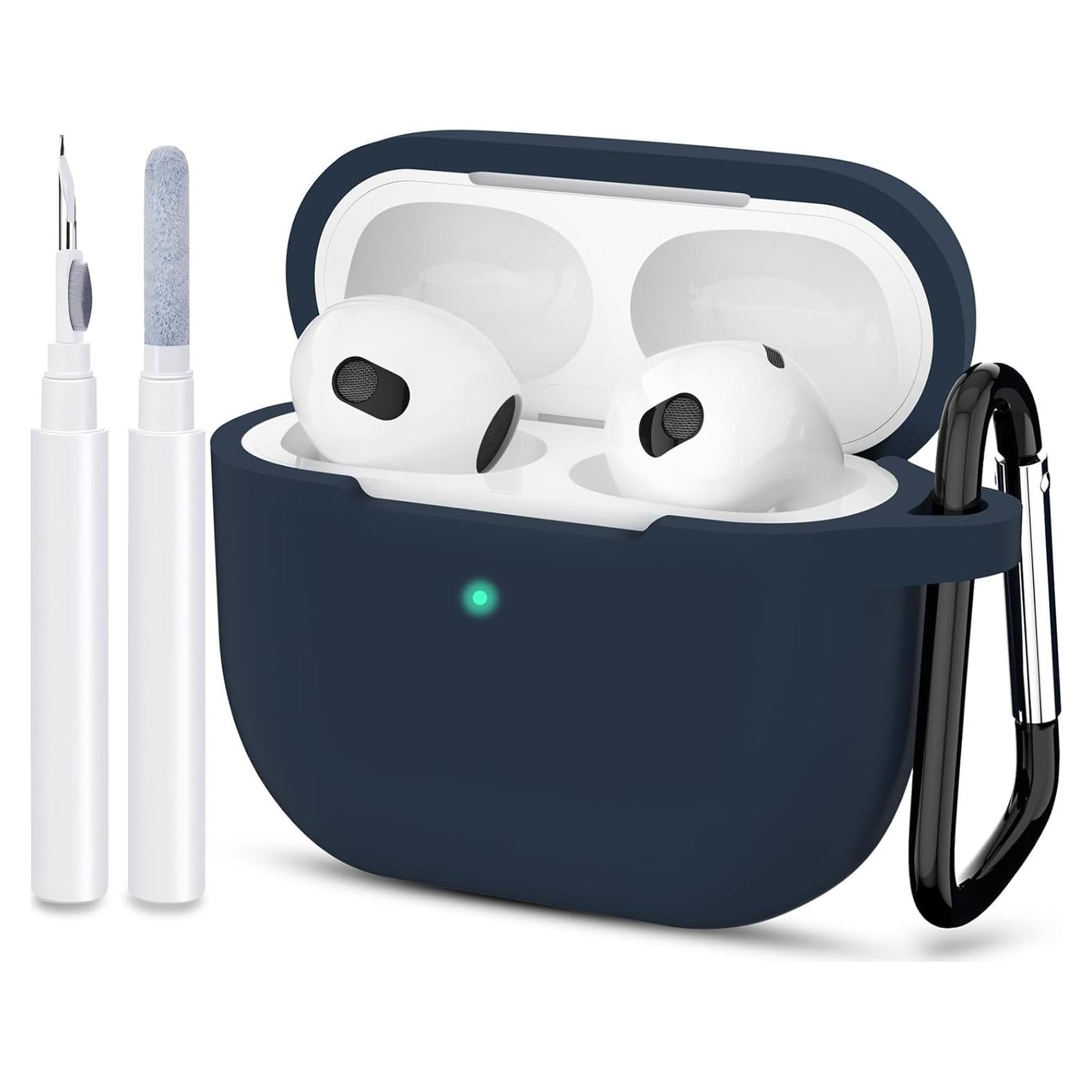 Funda Protectora Silicona ATUAT para AirPods 3 - Azul Oscuro