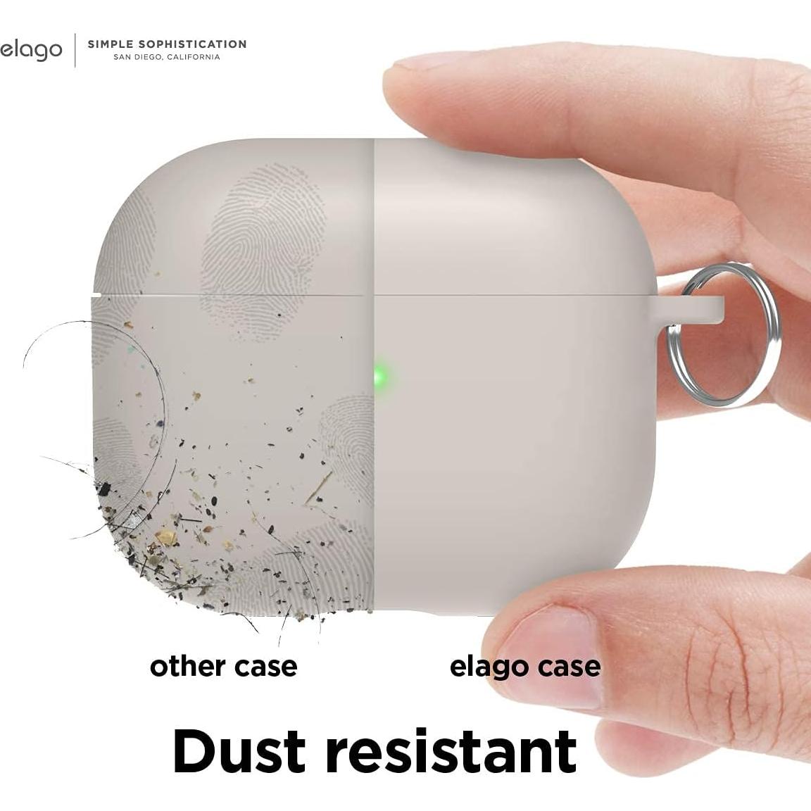 Funda elago Liquid Hybrid para AirPods 3 - Protección Triple, Color Piedra