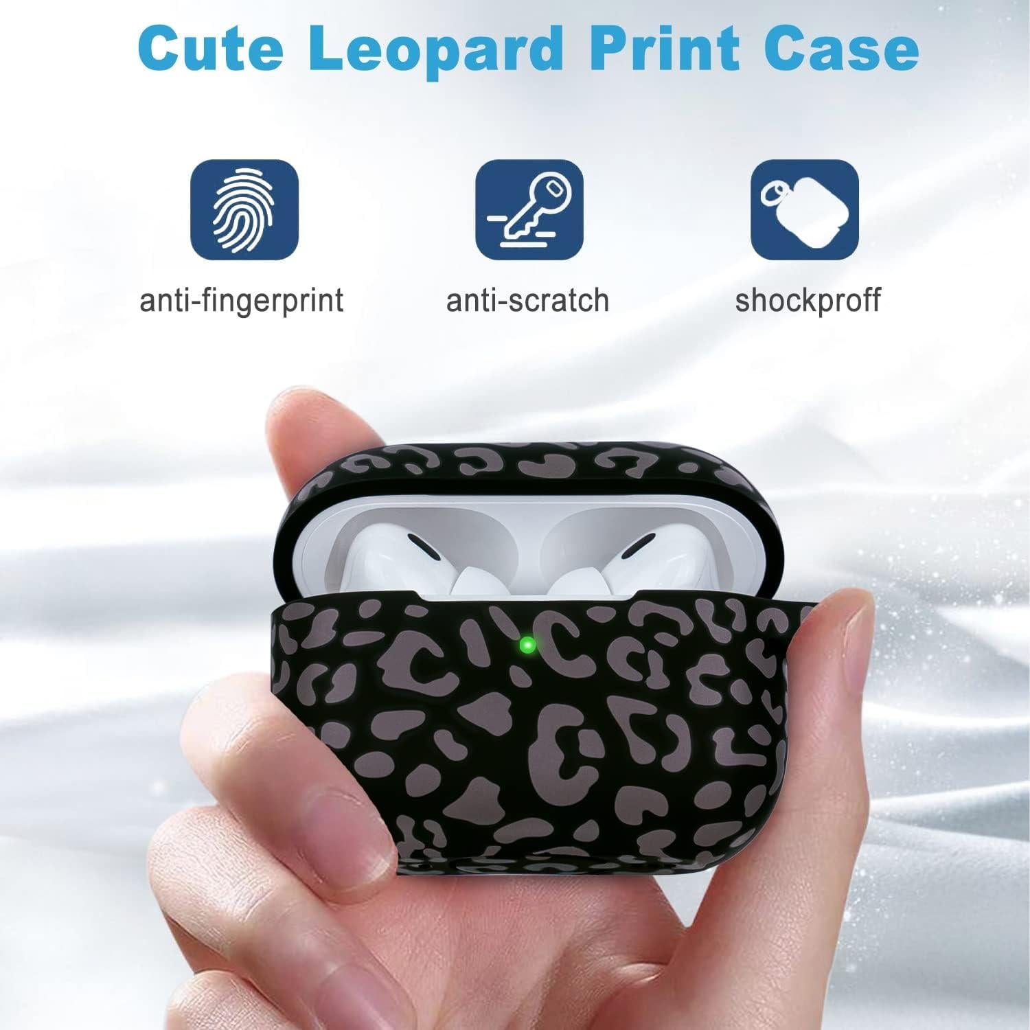 Funda de Silicona Leopardo Gawnock para AirPods Pro 2 2022/2023