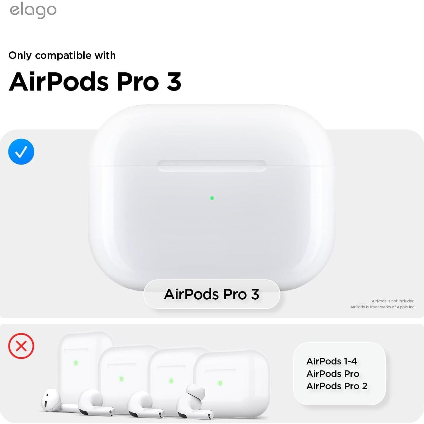Funda de Silicona elago para AirPods Pro 3 - Rosa Arena