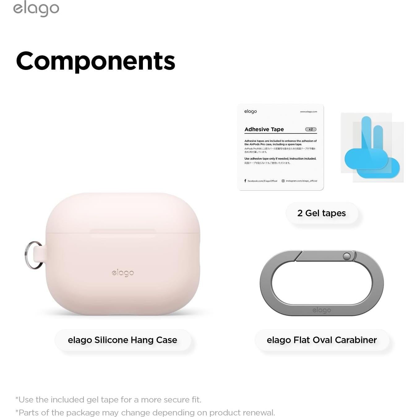 Funda de Silicona elago para AirPods Pro 3 - Rosa Arena