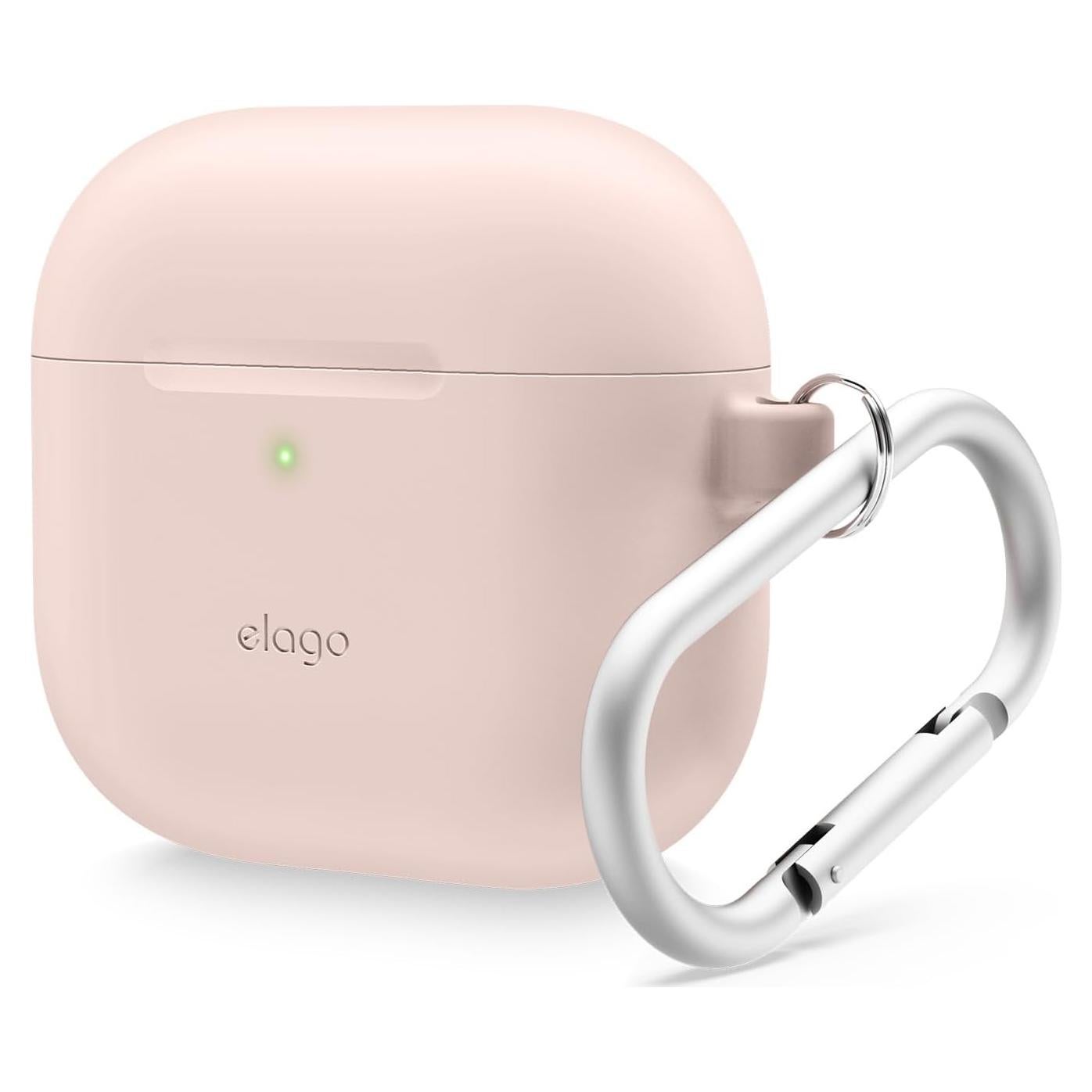 Funda de Silicona elago para AirPods 4 - Rosa Arena, Resistente