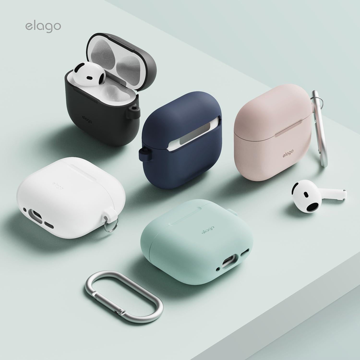 Funda de Silicona elago para AirPods 4 - Rosa Arena, Resistente