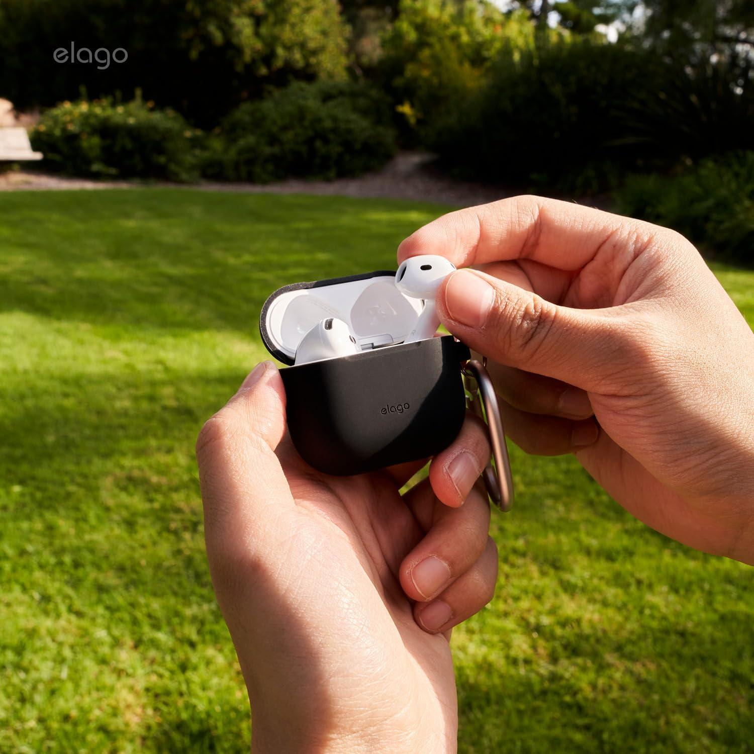 Funda de Silicona elago para AirPods 4 - Rosa Arena, Resistente