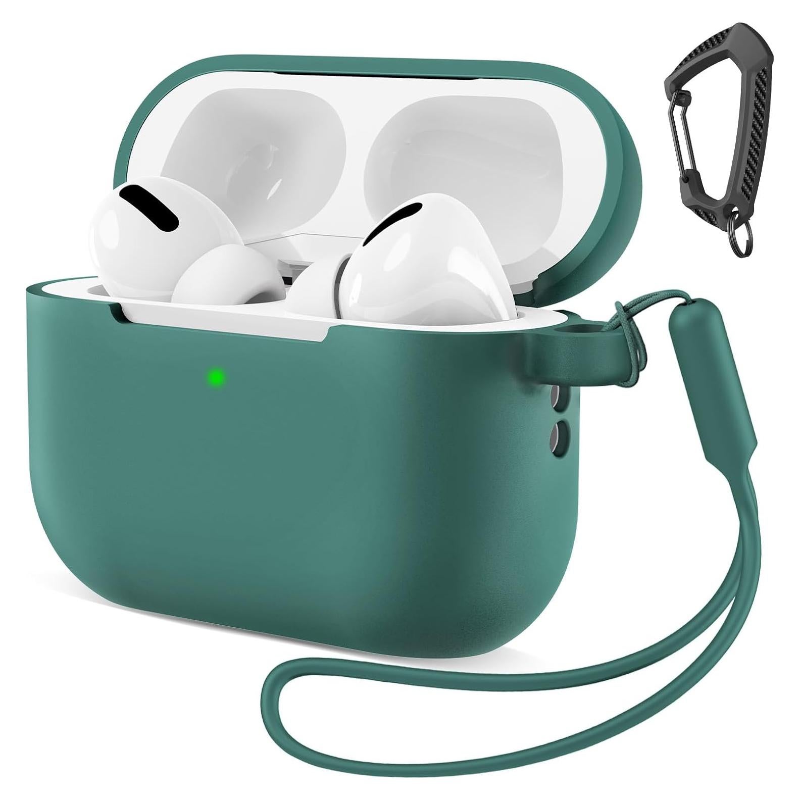 Funda Silicona MATEPROX para AirPods Pro 3ra Gen 2025 Verde Pino