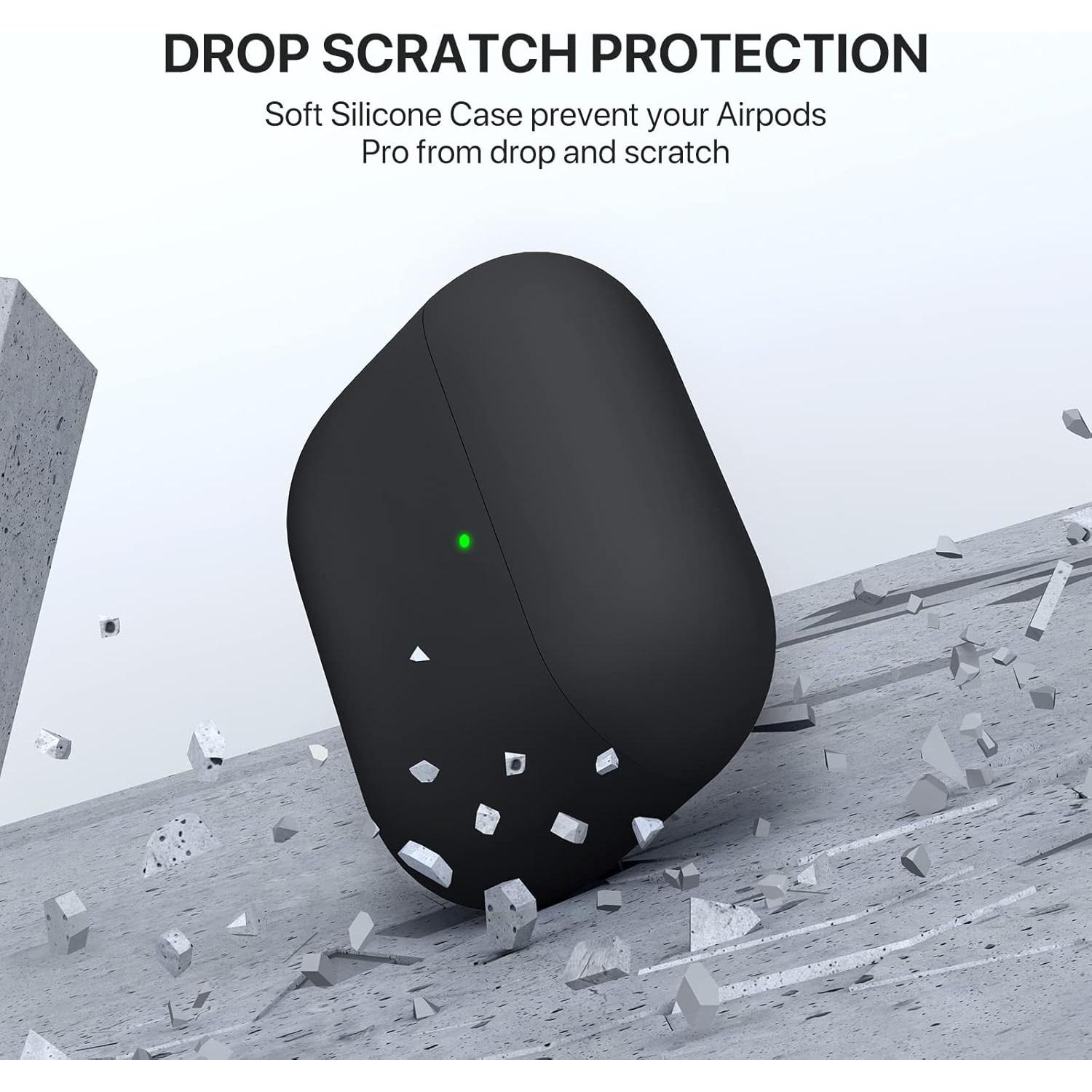 Funda de Silicona Miracase para AirPods Pro 2019 - Negra