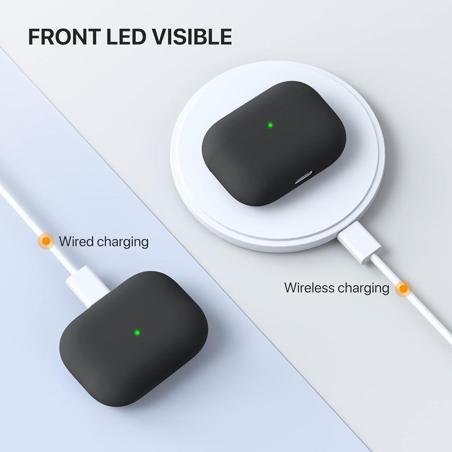 Funda de Silicona Miracase para AirPods Pro 2019 - Negra