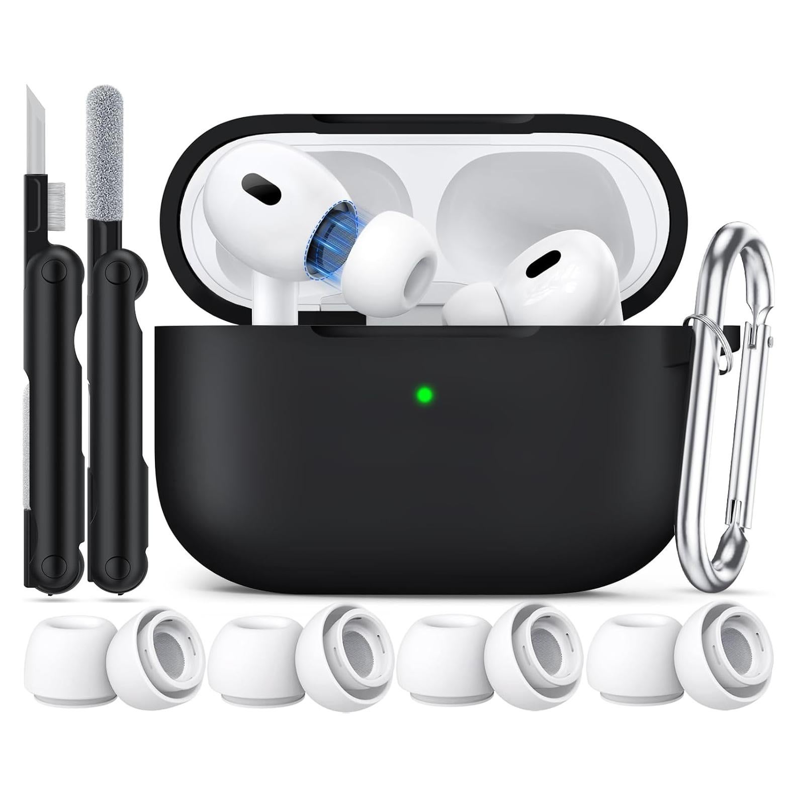 Funda de Silicona para AirPods Pro 2/1 con Kit de Limpieza
