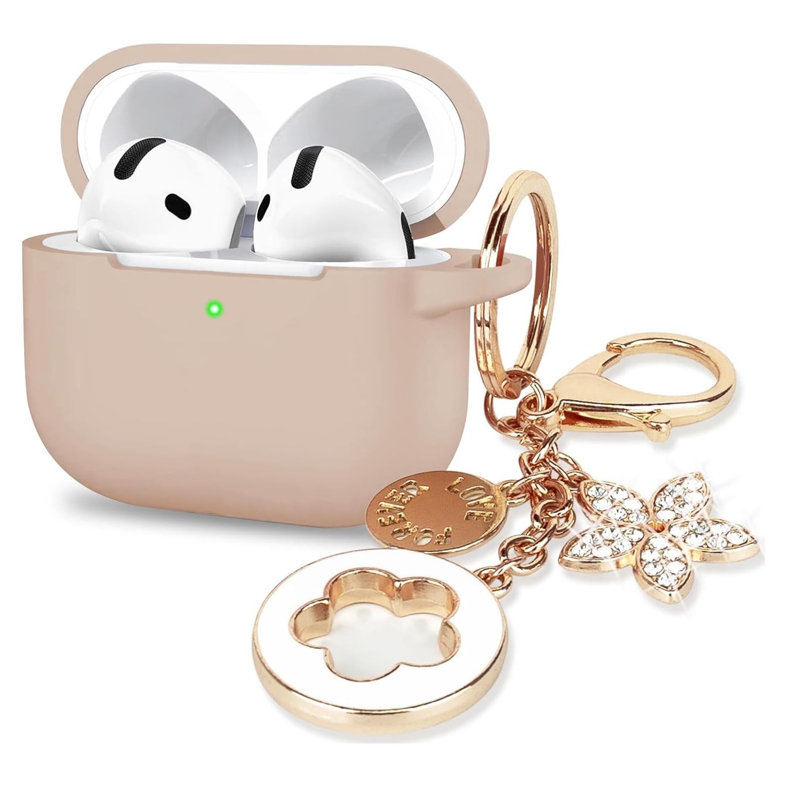 Funda de Silicona VOTILE para AirPods 4ta Generación 2024 - Té con Leche