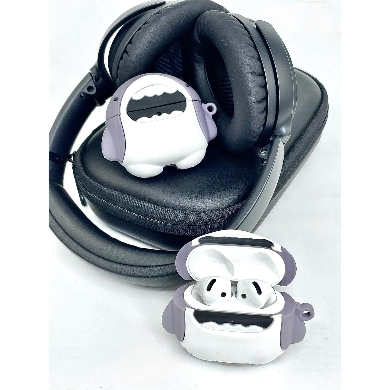 Funda de Silicona 3D para AirPods 4 Tiburón Bebé Nimuw