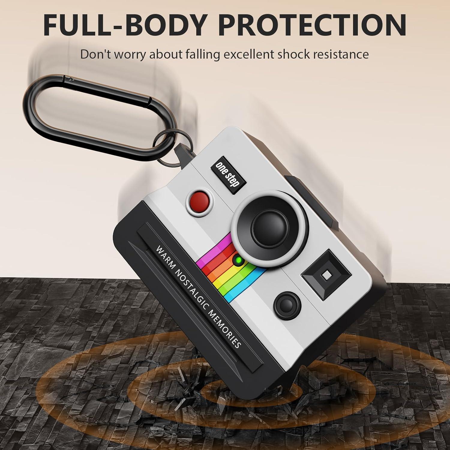 Funda Silicona VISOOM Retro para AirPods Pro 1/2 - Blanca