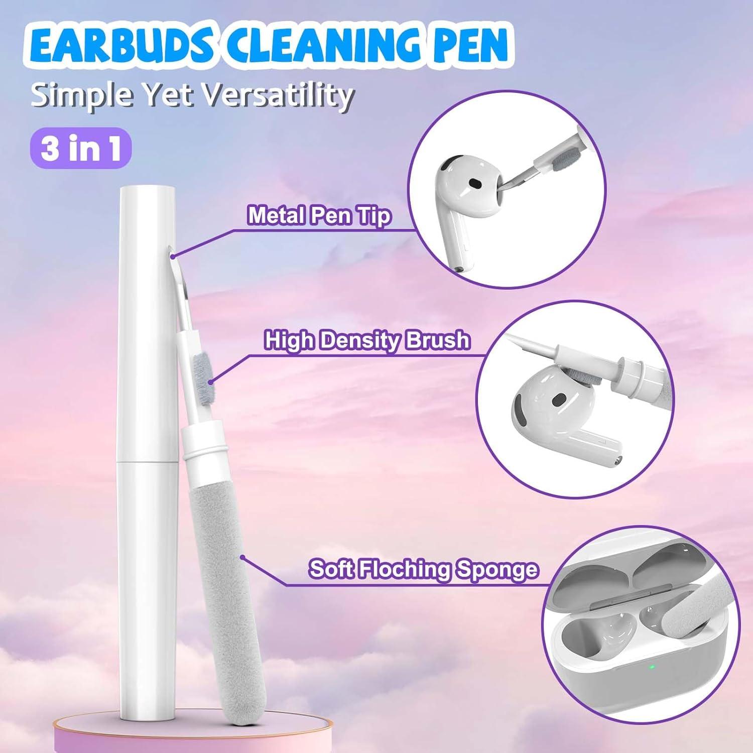 Paquete 3 Fundas Silicona Kawaii para Airpods 4 - Azul, Morado, Rosa