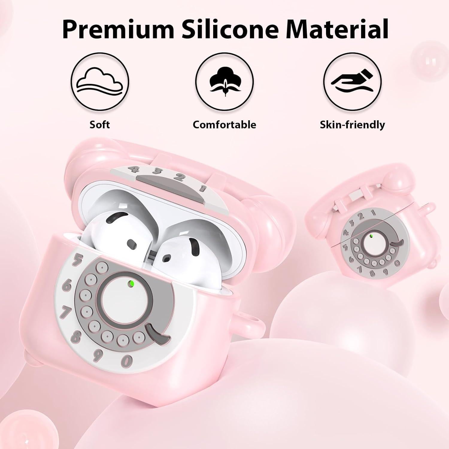 Funda Protectora KOREDA Rosa para AirPods 4 Gen 2024