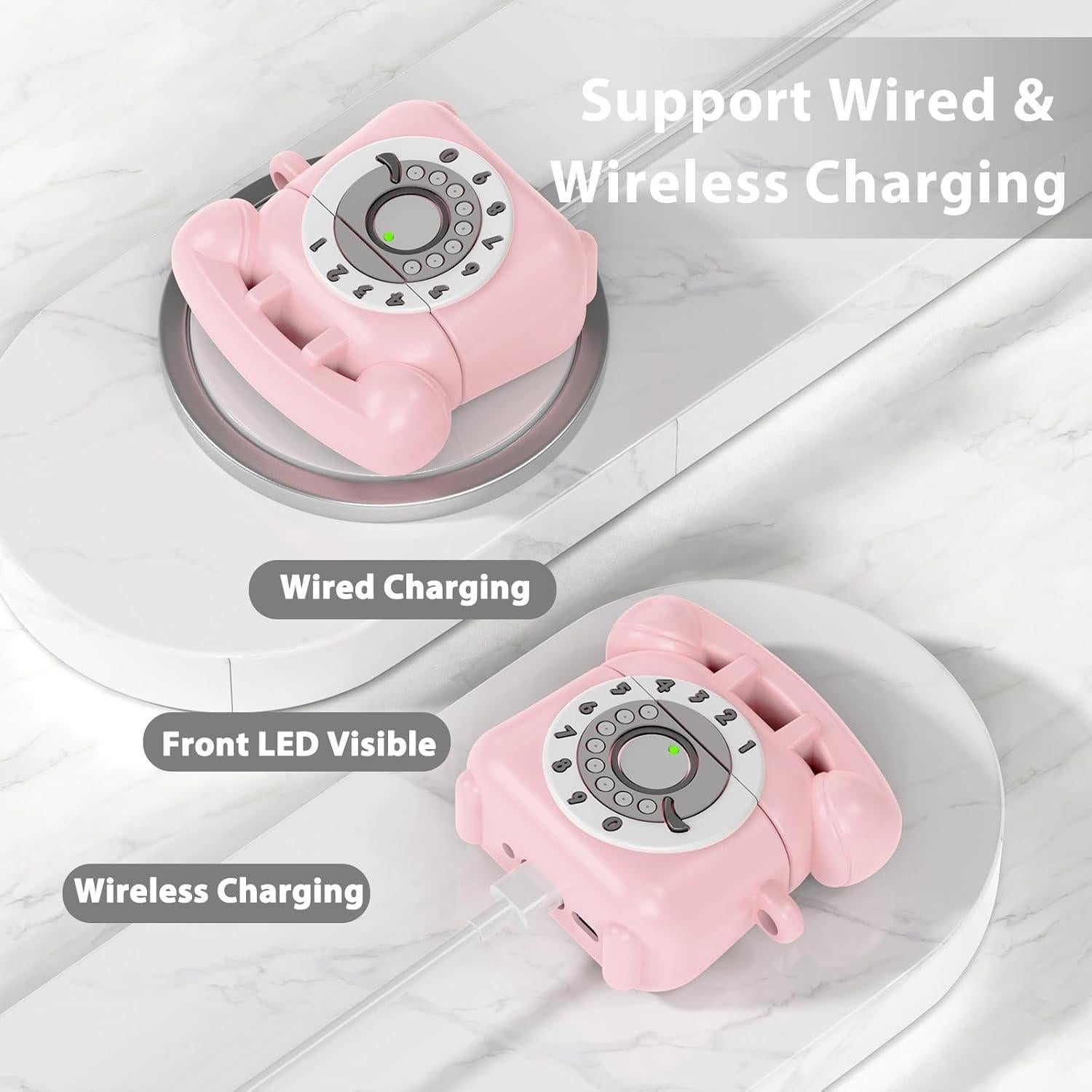 Funda Protectora KOREDA Rosa para AirPods 4 Gen 2024