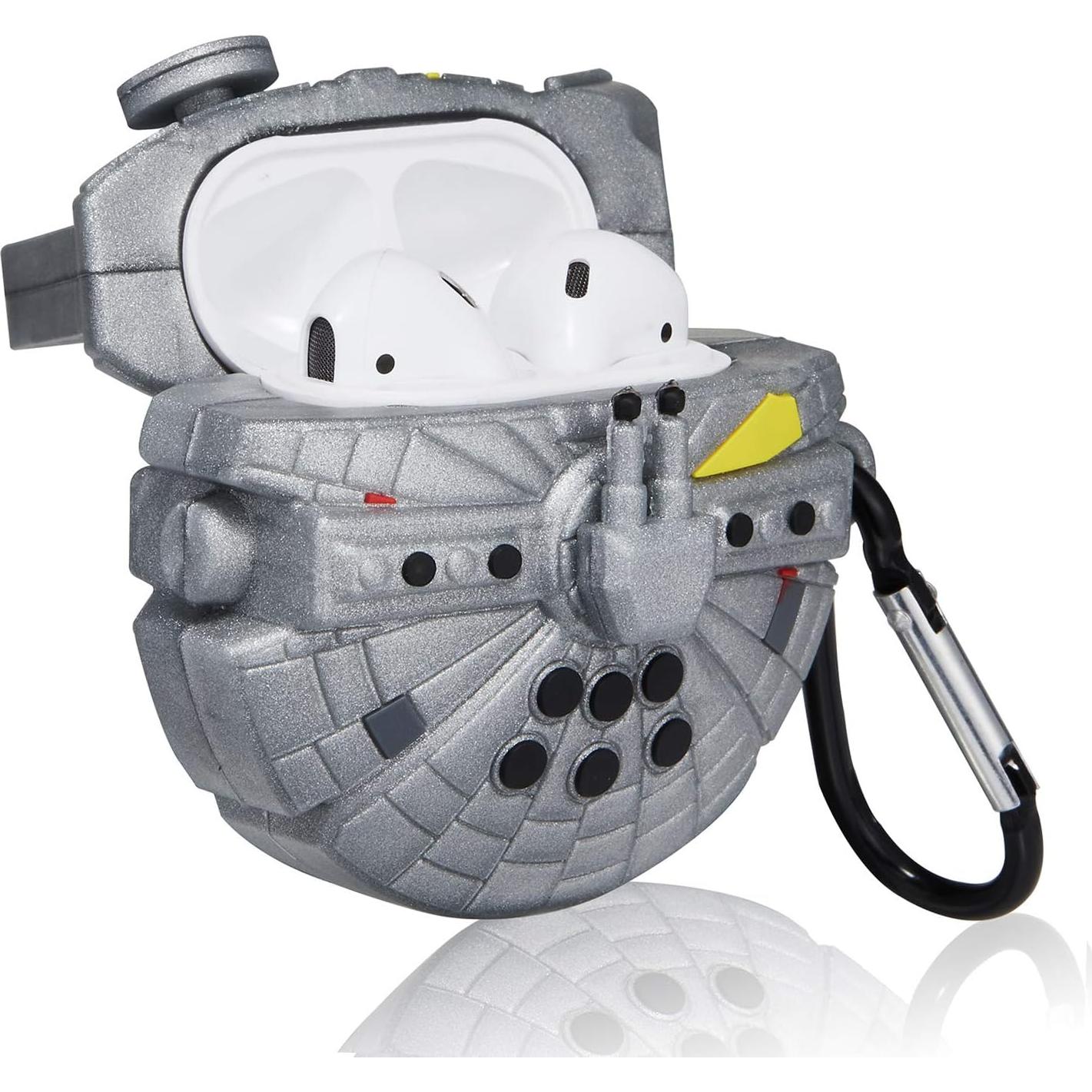 Funda de Silicona Jowhep para AirPods 1/2 Nave Espacial