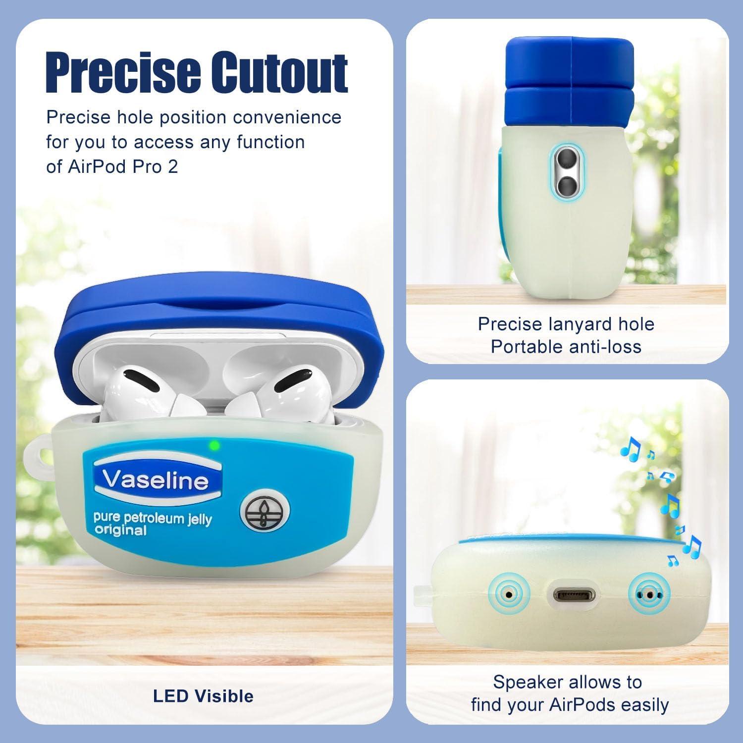 Funda de Silicona Awofeco para AirPods Pro 2 con Limpieza