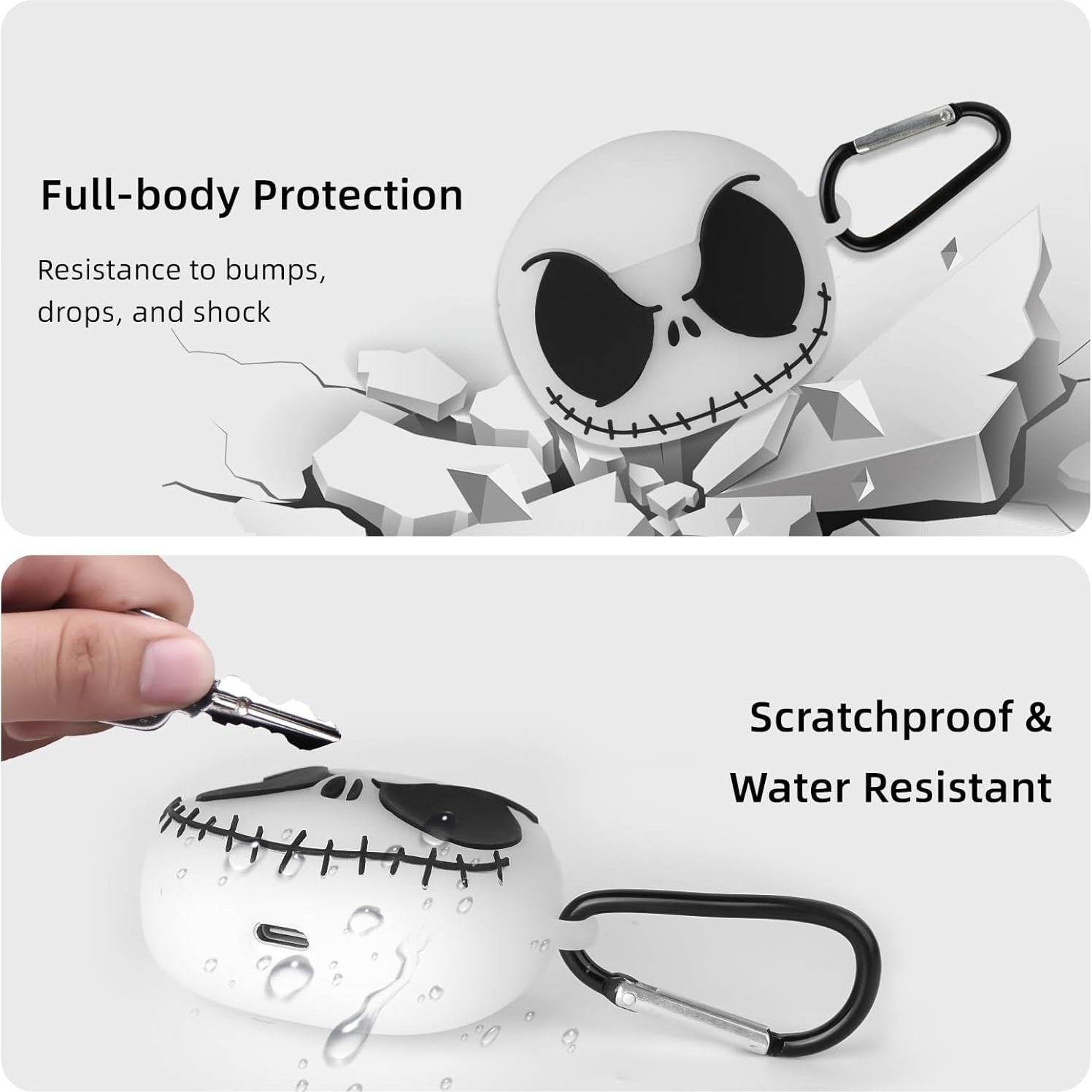 Funda 3D Luminosa para AirPods 4 Gen Siopwk con Kit de Limpieza