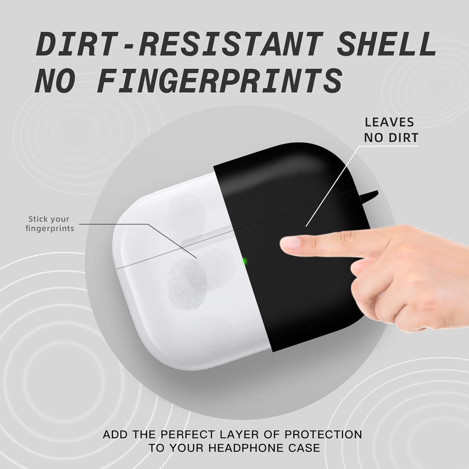 Funda de Silicona MysticHome para AirPods Pro 3 - Negra