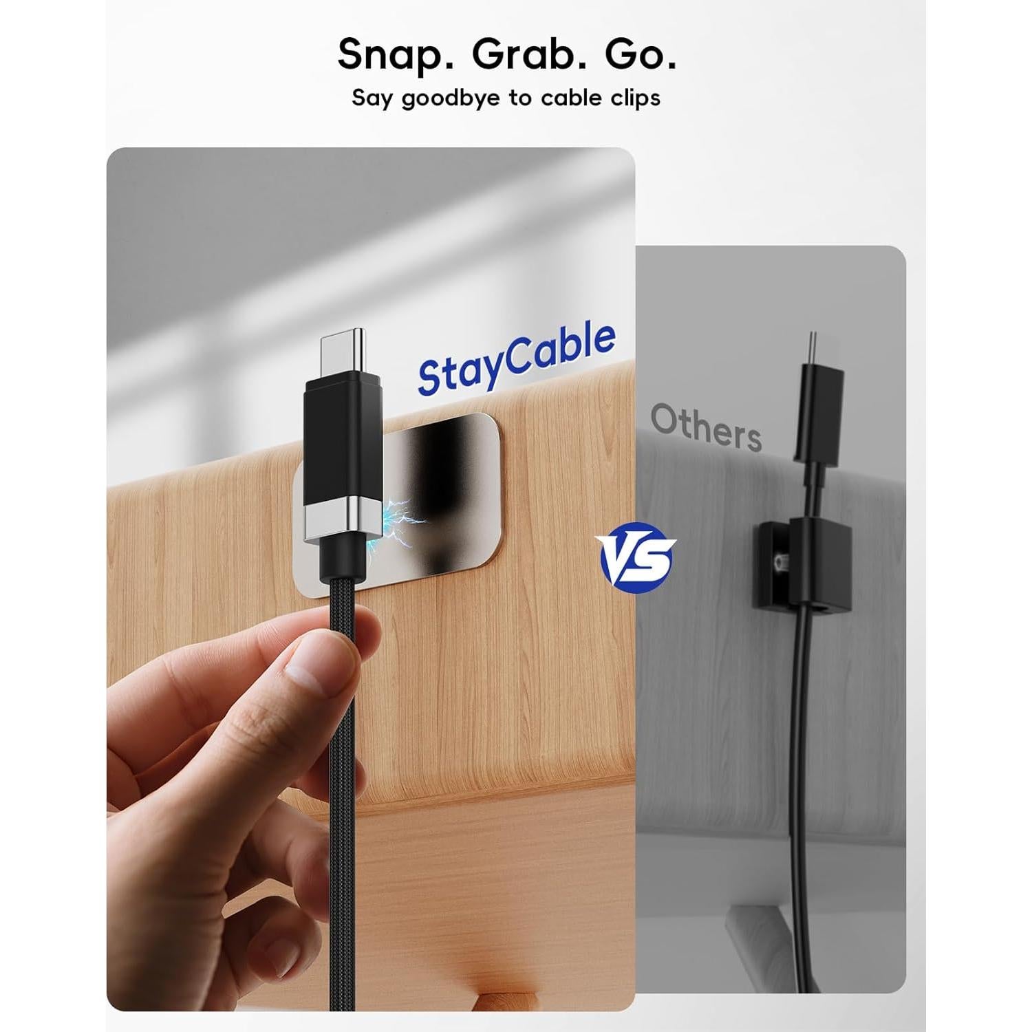 Cable USB A a USB C Magtame StayCable 1.52m Carga Rápida 3A