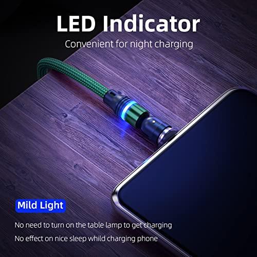 Cable de carga magnético USB C 0.49m Bithai 2.4A rápido