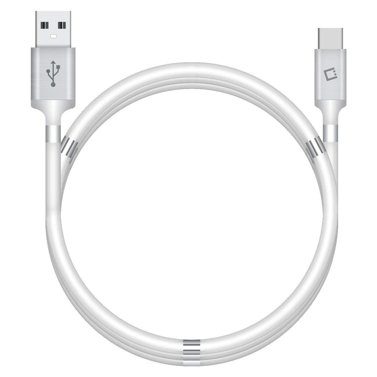 Cable de carga magnético autovolvente Cellet USB-C 1m