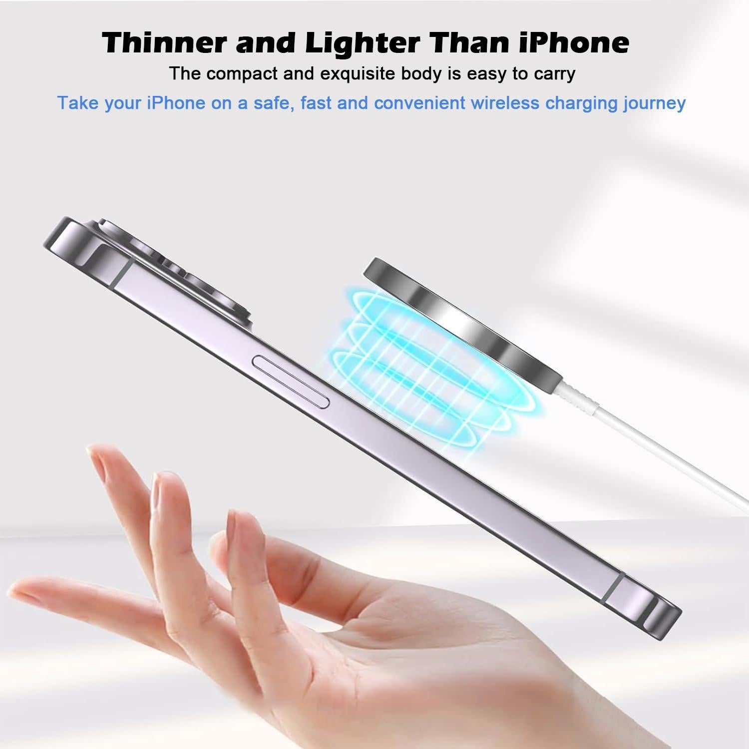 Cargador Magnético Rápido MagSafe 15W para iPhone 17/16/15/14