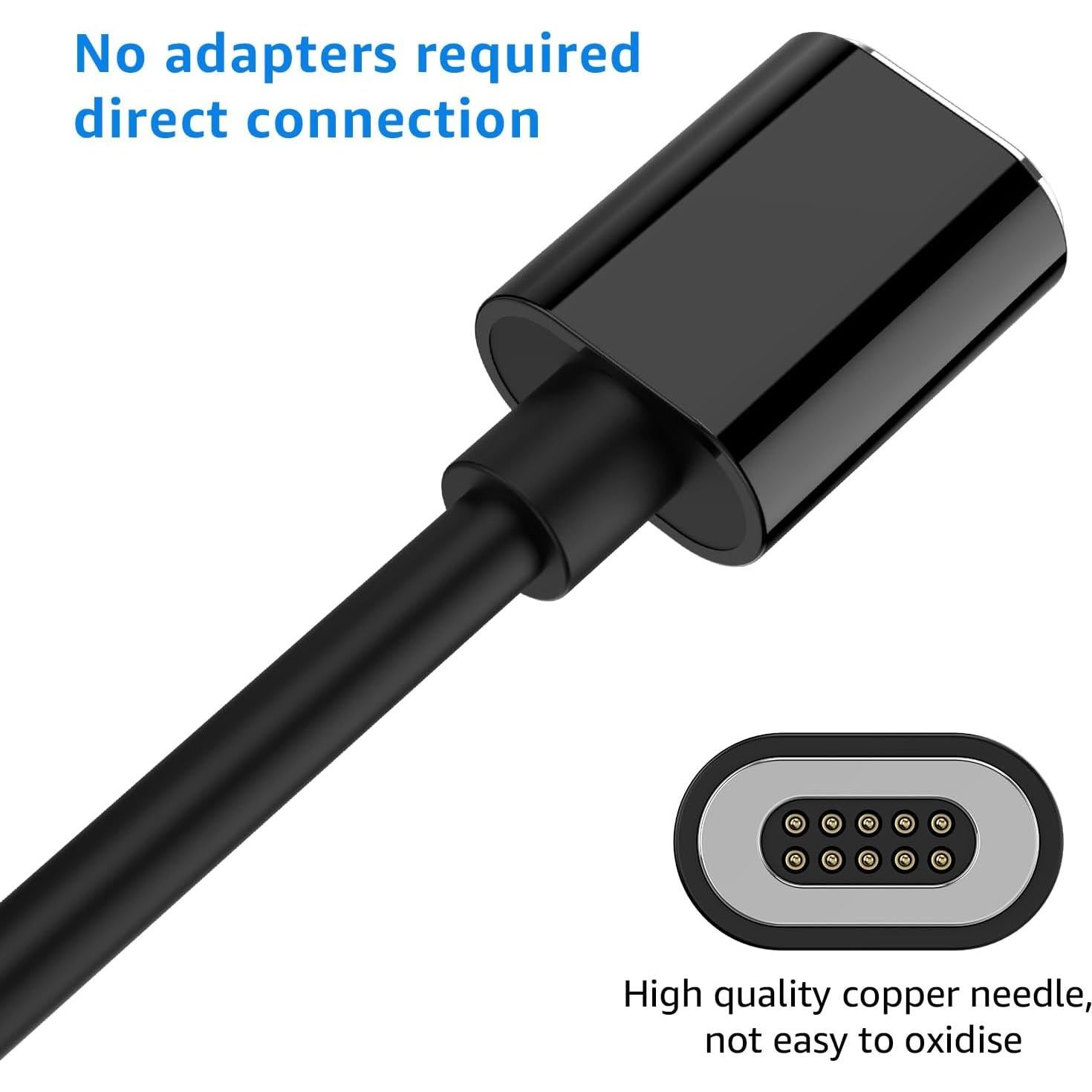 Adaptador de Carga Magnético ROUNKIN para Funda LG V60 - Negro