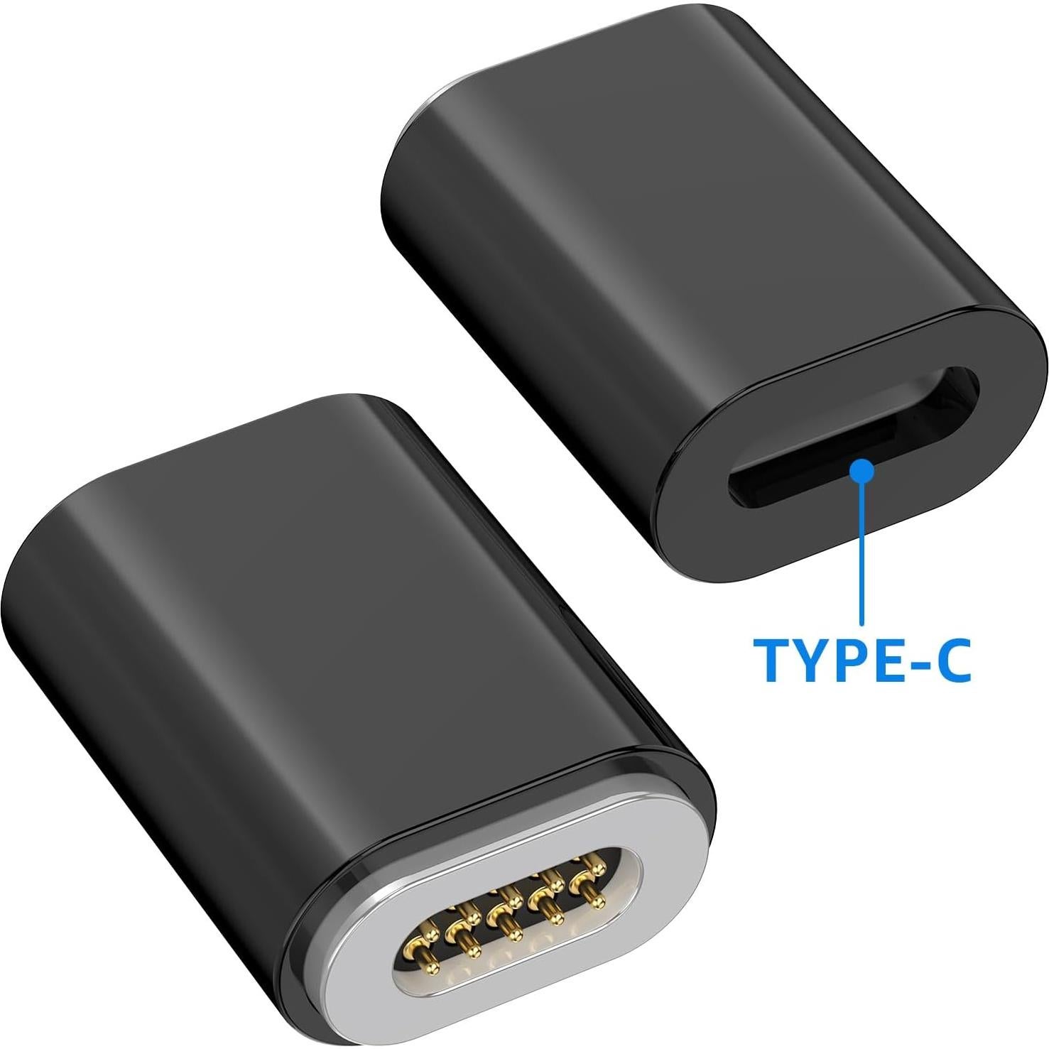 Adaptador de Carga Magnético ROUNKIN para Funda LG V60 - Negro