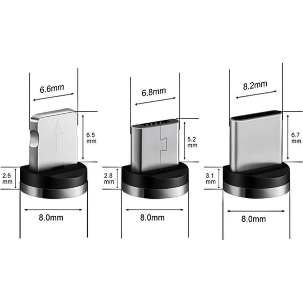 Consejos de Carga Magnética Raosky 15 Pcs para iPhone