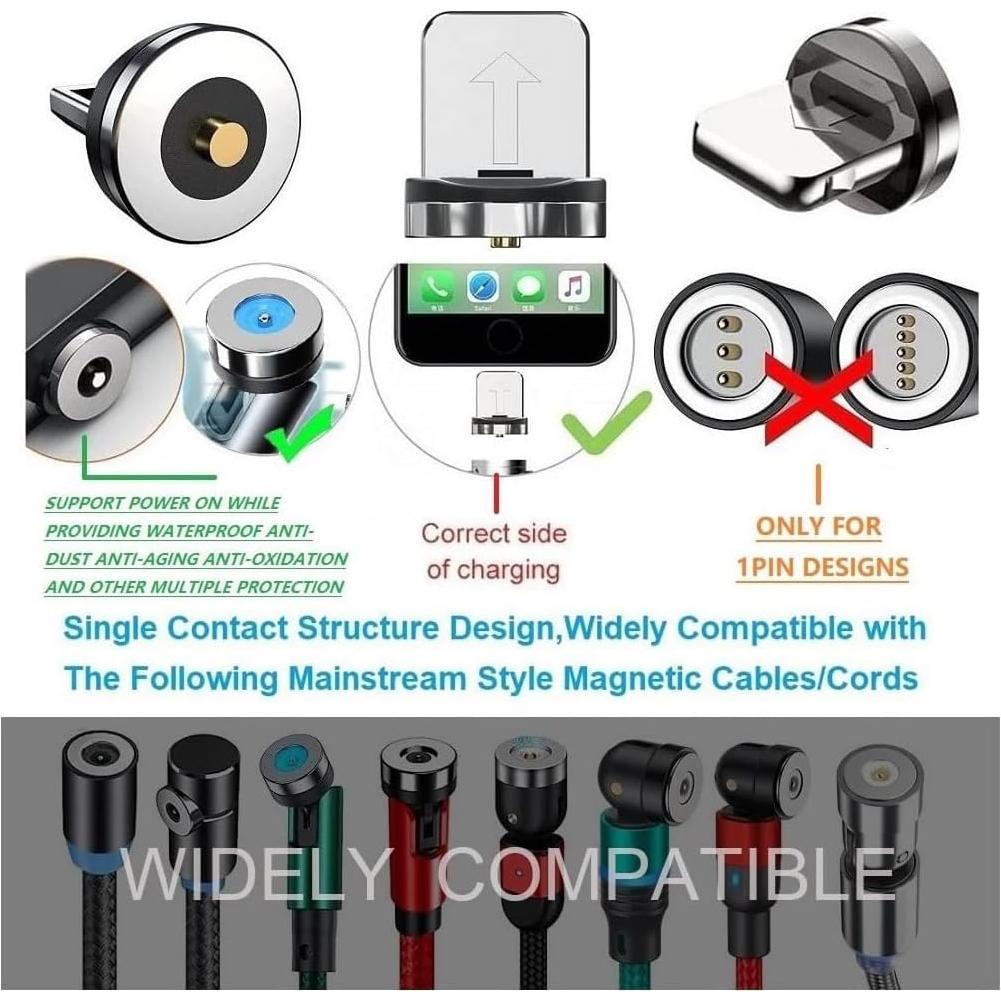 Consejos de Carga Magnética Raosky 15 Pcs para iPhone