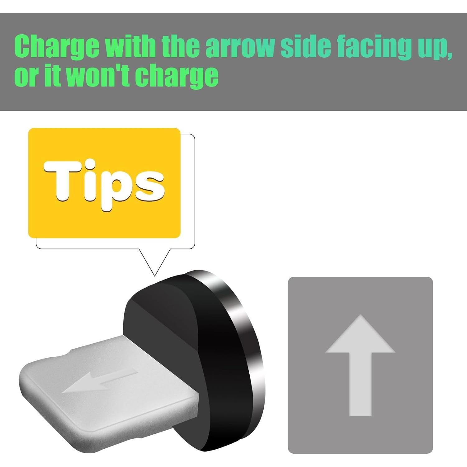 Consejos de Carga Magnética ZZTBTNO 12 Piezas 1 Pin