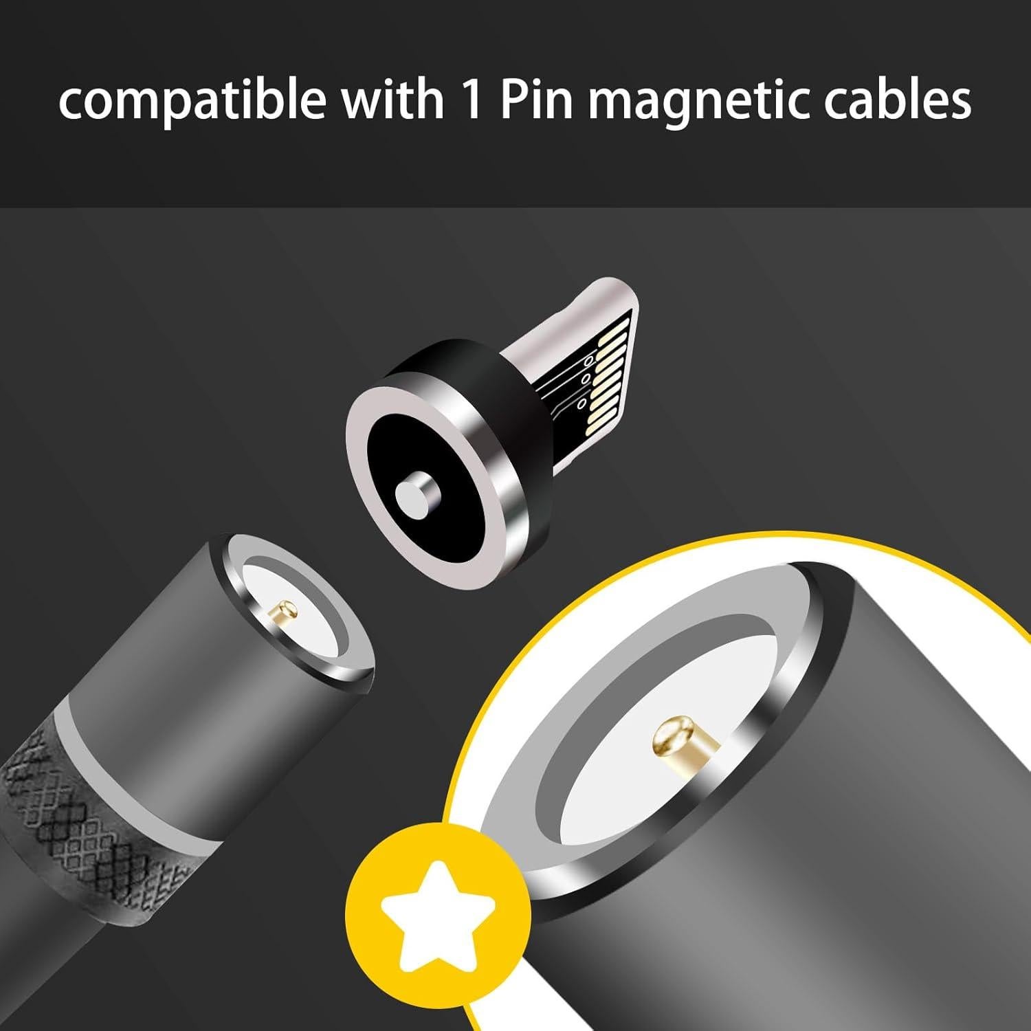 Consejos de Carga Magnética ZZTBTNO 12 Piezas 1 Pin