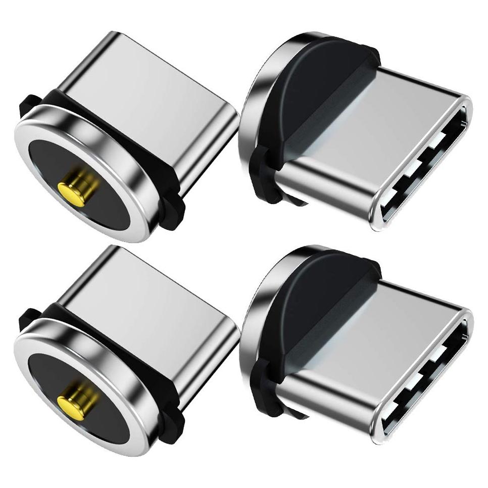 Puntas de Cargador Magnético ANMONE USB Tipo C - 4 Piezas