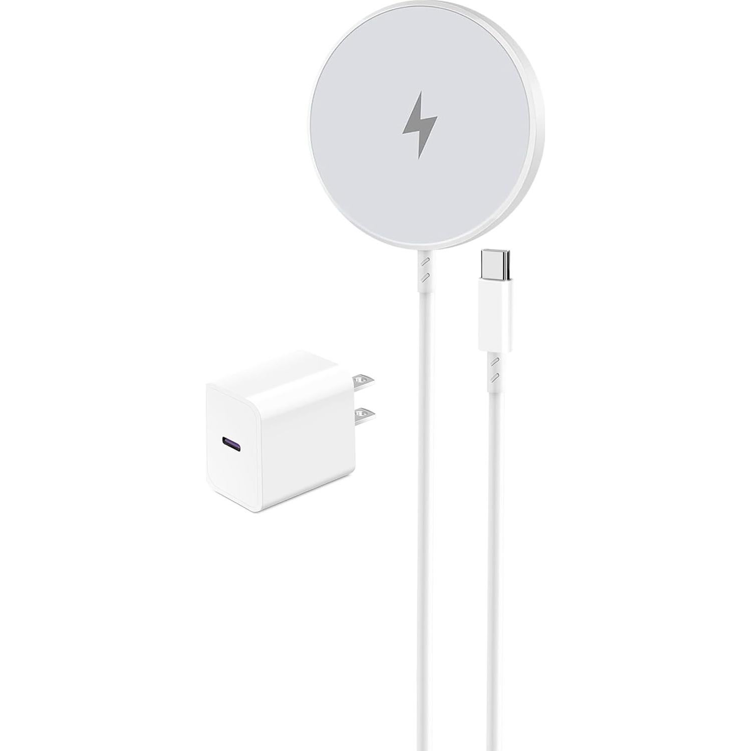 Cargador Inalámbrico Magnético 15W Apple 2Set 10ft