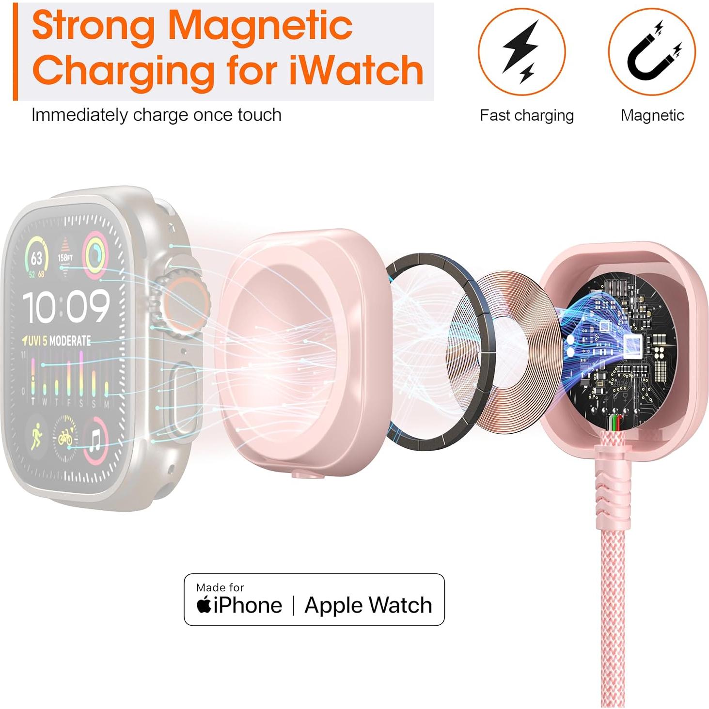 Cable de Carga Múltiple 3 en 1 Xnewcable 1.83m USB-C Lightning