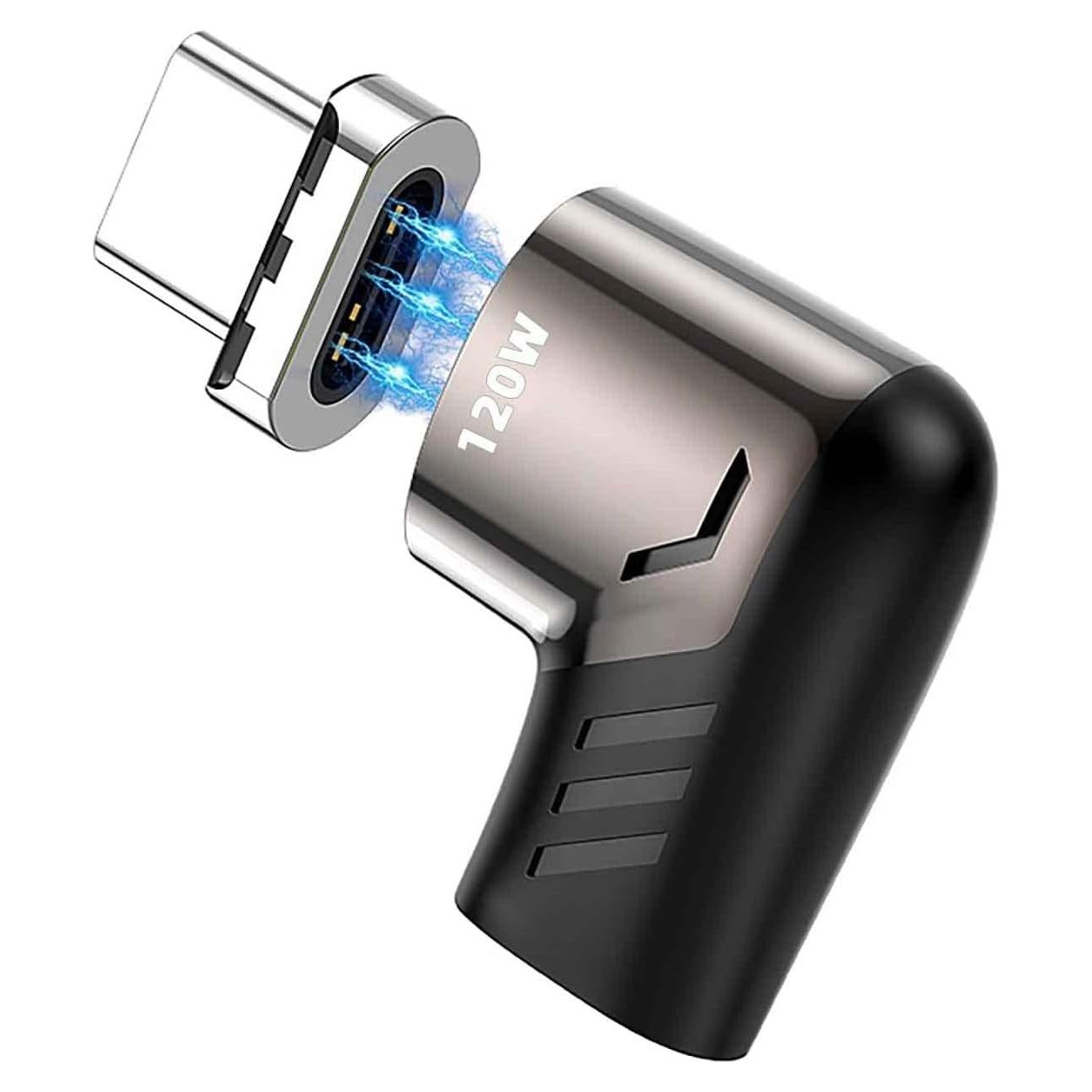 Adaptador USB C Magnético Sisyphy 100W 480Mbps Negro