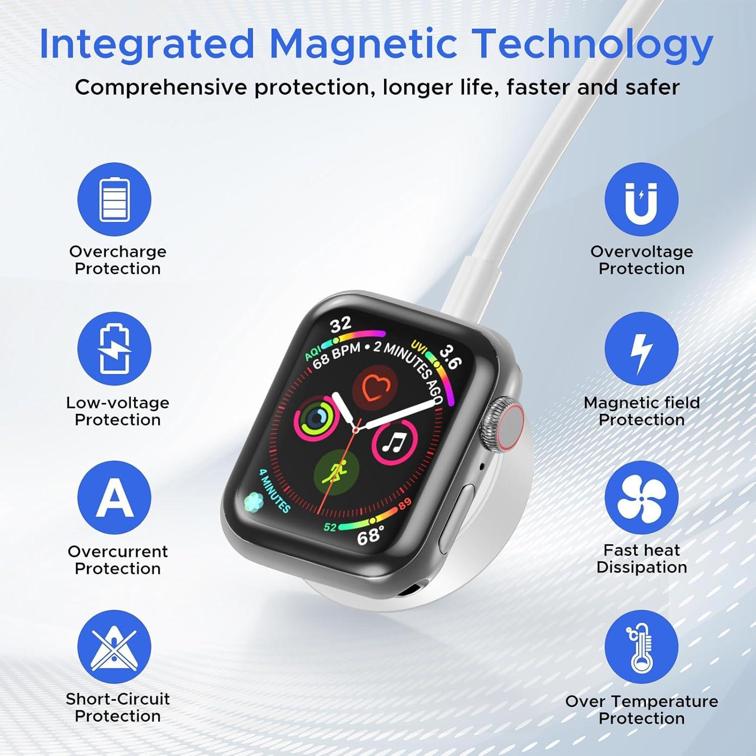 Cable de carga múltiple Amasuki 4 en 2 USB C para iPhone y iWatch