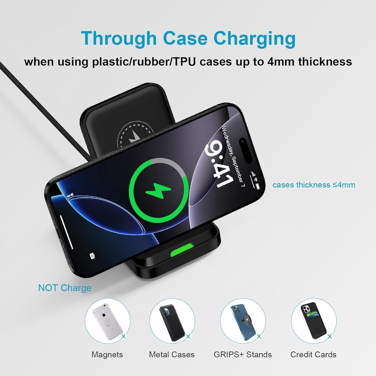 Soporte de Carga Inalámbrica 15W Motorola Razr Edge G Power