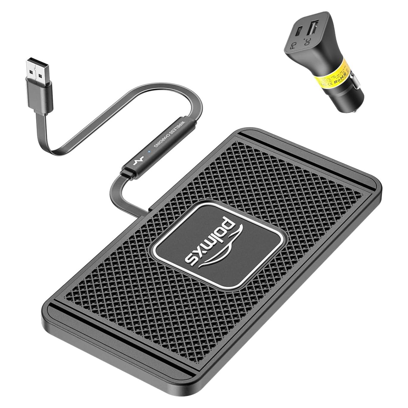 Cargador Inalámbrico Rápido 15W POLMXS C2Y para Coche