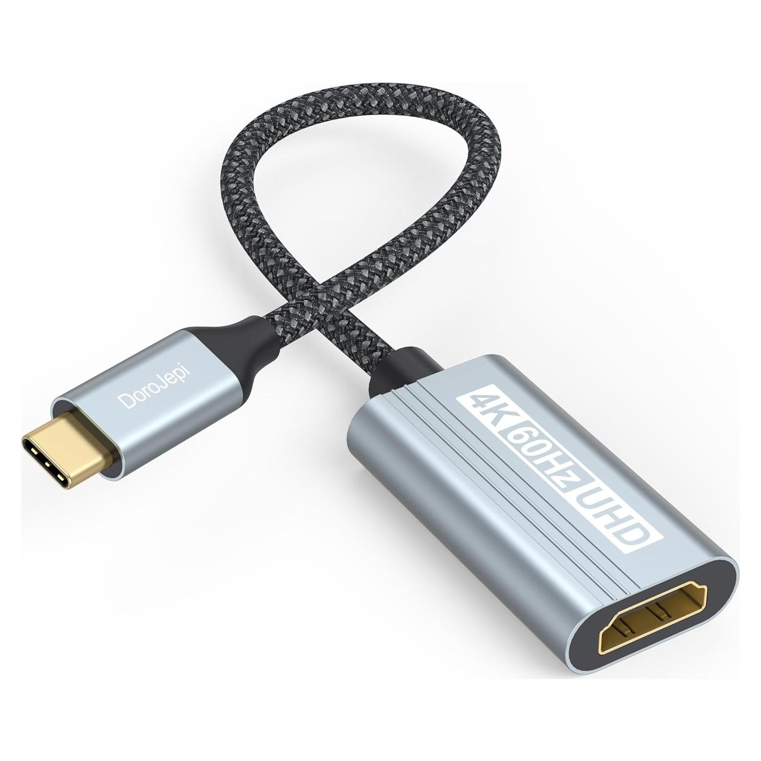 Adaptador USB C a HDMI 4K 60Hz DoroJepi para MacBook y iPhone