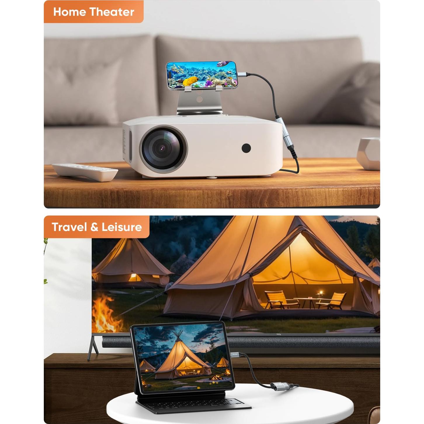 Adaptador USB C a HDMI 4K 60Hz DoroJepi para MacBook y iPhone