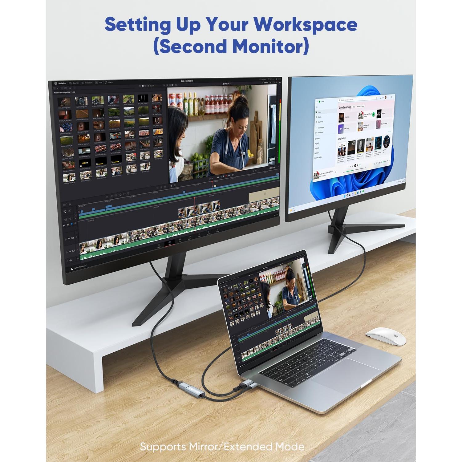 Adaptador USB C a HDMI 4K 60Hz DoroJepi para MacBook y iPhone