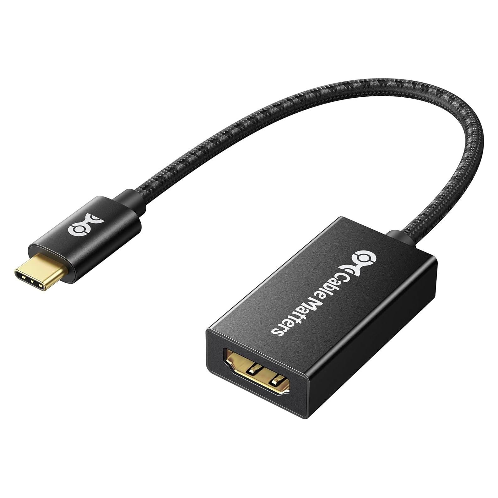 Adaptador USB C a HDMI 4K 60Hz Cable Matters Negro