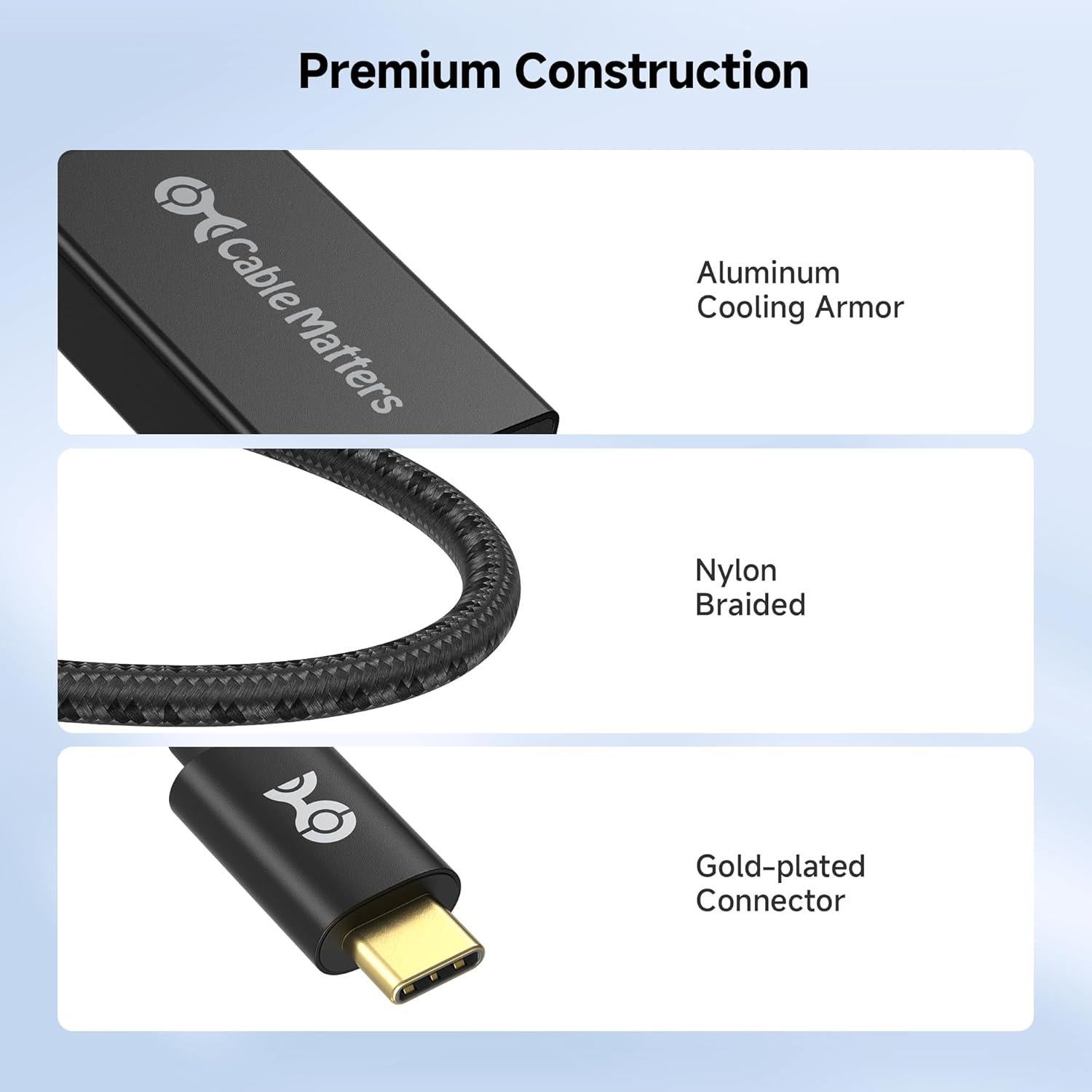 Adaptador USB C a HDMI 4K 60Hz Cable Matters Negro
