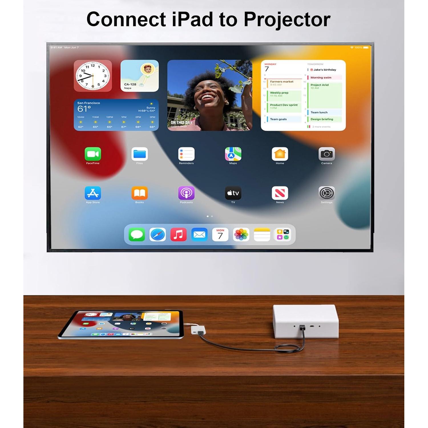 Adaptador USB-C a HDMI 4K 60Hz MFi Apple para iPhone 15/16