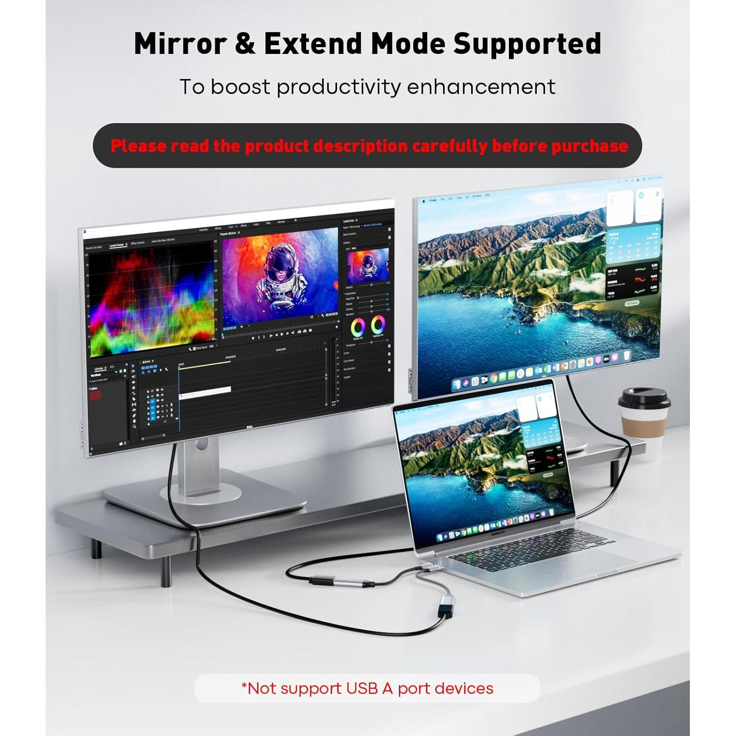 Adaptador USB C a HDMI UANTIN 4K 30Hz Compatible Thunderbolt