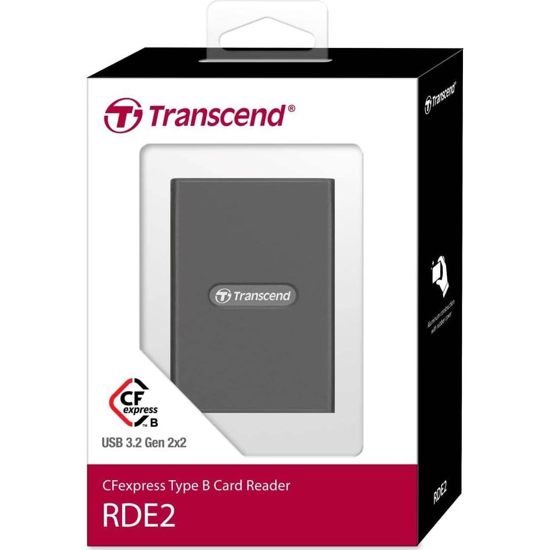 Lector de Tarjetas CFexpress Transcend RDE2 USB 3.2 20 Gbps